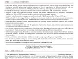 Sample Resume for Production Support Manager Production Manager Sample Resumes, Download Resume format Templates!