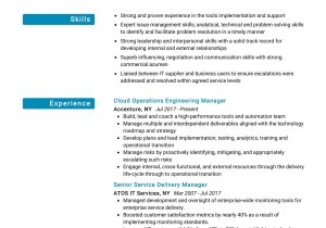 Sample Resume for Production Support Manager Service Delivery Manager Resume Example 2022 Writing Tips …