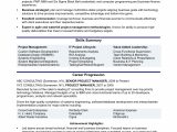 Sample Resume for Project Management Professional Experienced It Project Manager Resume Monster.com