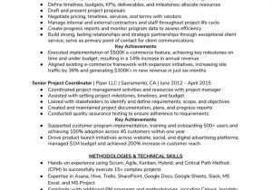 Sample Resume for Project Management Professional How to Write A Project Manager Resume (plus Example) the Muse