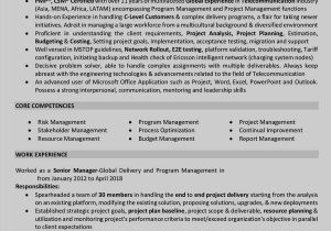 Sample Resume for Project Manager It software India Sample Project Manager Resume India October 2021
