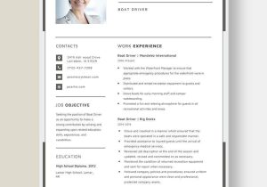 Sample Resume for Project Odyssey Coordinator Driver Resume Templates – Design, Free, Download Template.net