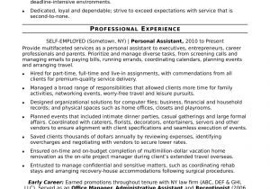 Sample Resume for Promotion within Same Company Personal assistant Resume Sample Monster.com