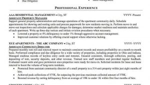 Sample Resume for Property Management Job Real Estate Property Management Resume Sample Professional …