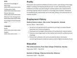 Sample Resume for Public Health Internship Medical Science Liaison Resume Example & Writing Guide Â· Resume.io