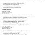 Sample Resume for Public Health Nurse Sample Public Health Specialist Resume Resume Examples, Public …