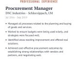 Sample Resume for Purchase Manager India Procurement Manager Resume Example with Content Sample Craftmycv