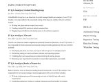 Sample Resume for Qa Ba Manager It Qa Analyst Resume & Guide 14 Templates Free
