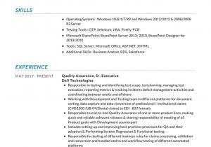 Sample Resume for Quality assurance Executive Quality assurance Resume Sample 2021 Writing Tips – Resumekraft