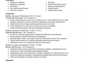 Sample Resume for Quality assurance Manager Quality assurance Manager Cv Sample October 2021