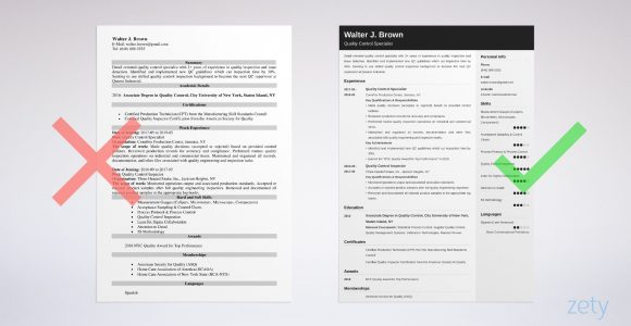 Sample Resume for Quality Control Position Quality Control Resume Examples (job Description & Skills)