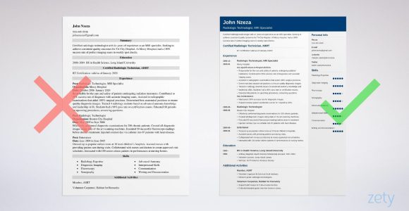 Sample Resume for Radiologic Technologist with No Experience Radiologic Technologist Resume [x Ray Tech Resume Example]