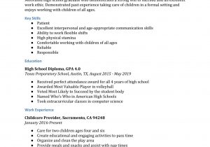 Sample Resume for Recent High School Graduate High School Resume Examples – Resumebuilder.com