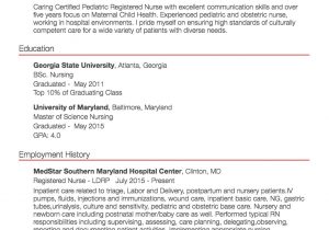 Sample Resume for Registered Nurse Position Registered Nurse Cv Sample October 2021