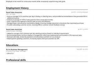 Sample Resume for Retail Sales Clerk Sales associate Resume Example & Writing Guide [2021] – Jofibo