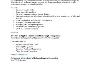 Sample Resume for Retail Sales Position Retail Sales associate Resume Examples – Resumebuilder.com