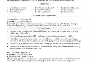 Sample Resume for Sales and Marketing Job Sales Manager Resume Sample Monster.com