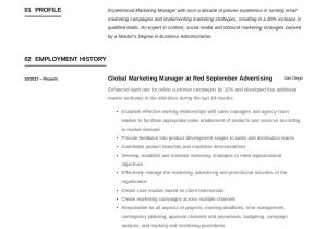 Sample Resume for Sales and Marketing Manager Marketing Manager Cv Example 2019 Marketing Manager Resume …