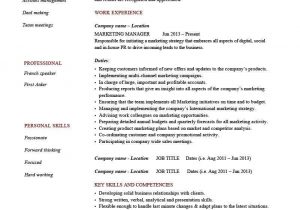 Sample Resume for Sales and Marketing Manager Marketing Manager Resume Example, Cv Template, Skills, India …