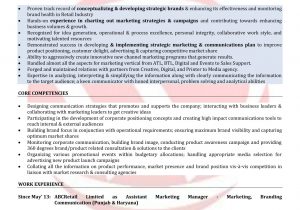 Sample Resume for Sales and Marketing Manager Marketing Manager Sample Resumes, Download Resume format Templates!