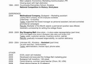Sample Resume for Sales Lady In Department Store Marketing assistant Resume Example, assistant Marketing Manager …