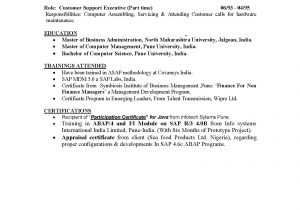 Sample Resume for Sap Bi Consultant Sap is Sample Resumes