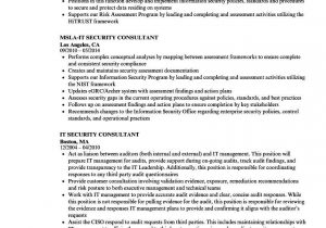 Sample Resume for Sap Security Consultant Resume Sap Grc Consultant
