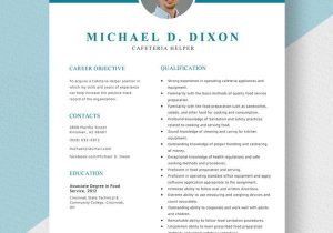 Sample Resume for School Cafeteria Manager Cafeteria Manager Resume Template – Word, Apple Pages Template.net
