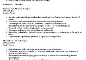 Sample Resume for School Nurse Position Nursing Student Resume Must Contains Relevant Skills, Experience …