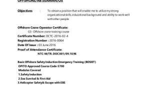 Sample Resume for Seaman Deck Cadet Resume format for Fresher Deck Cadet