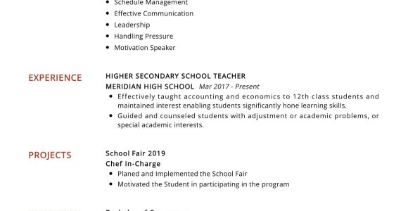 Sample Resume for Secondary Teachers without Experience Secondary School Teacher Resume Sample 2022 Writing Tips …