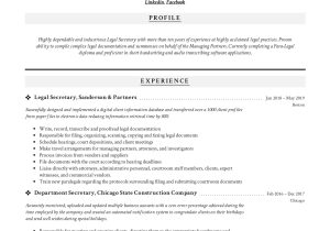 Sample Resume for Secretary In Law Firm Secretary Resume & Writing Guide  12 Template Samples Pdf