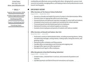 Sample Resume for Secretary In School Office Secretary Resume Examples & Writing Tips 2022 (free Guide)