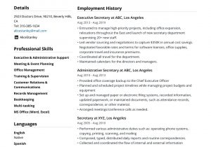 Sample Resume for Secretary Of the Company Secretary Resume Example & Guide [2021] – Jofibo