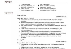 Sample Resume for Security Guard No Experience Security Guard Resume Sample No Experience Ideas – Shefalitayal