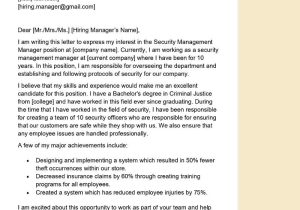 Sample Resume for Security Manager Position Security Management Manager Cover Letter Examples – Qwikresume