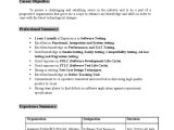 Sample Resume for Selenium 1 Year Experience Manual Tester Resume 5 Years Experience October 2021