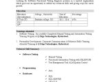 Sample Resume for Selenium Automation Testing Fresher Fresher Resume Pdf Selenium (software) software Testing