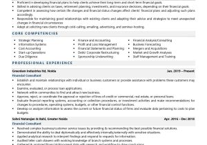 Sample Resume for Self Employed Consultant Financial Consultant Resume Examples & Template (with Job Winning …