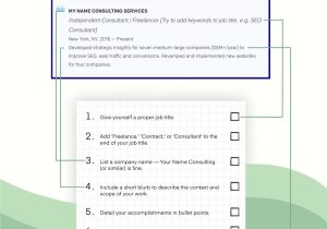 Sample Resume for Self Employed Consultant How to List Self Employment On Your Resume [lancarrezekiq Examples]