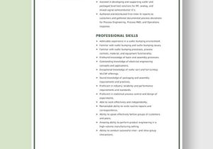 Sample Resume for Semiconductor Field Engineer Free Free Advanced Semiconductor Engineer Resume Template – Word …