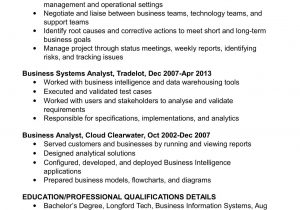 Sample Resume for Senior Business Analyst Business Analyst Lebenslauf Vorlage Und Beispiele Renaix.com