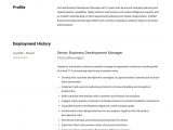 Sample Resume for Senior Business Development Manager Business Development Manager Resume Sample Manager Resume …