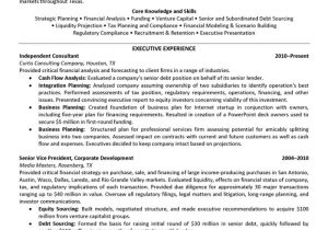 Sample Resume for Senior Finance Manager Senior Financial Executive Resume