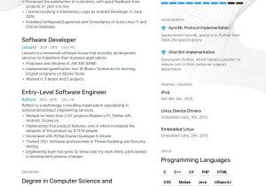 Sample Resume for Senior Natural software Developer software Engineer Resume Examples & Guide for 2022 (layout, Skills …