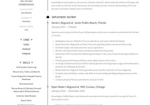 Sample Resume for Senior Pattol Leader Lifeguard Resume & Writing Guide  12 Templates 2020