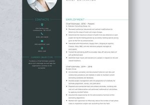 Sample Resume for Senior Residential Estimator Two Page Resume Templates – Design, Free, Download Template.net