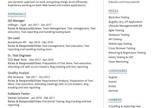 Sample Resume for Senior software Test Engineer software Test Engineer Cv Example 2022 Writing Tips – Resumekraft