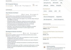 Sample Resume for Senior solution Architect solutions Architect Resume Examples & Guide for 2022 (layout …