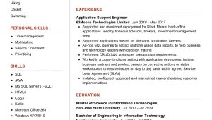 Sample Resume for Server Support Engineer Application Support Engineer Resume Sample 2022 Writing Tips …